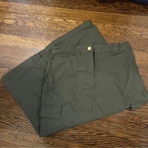 dark green maxi cargo skirt!